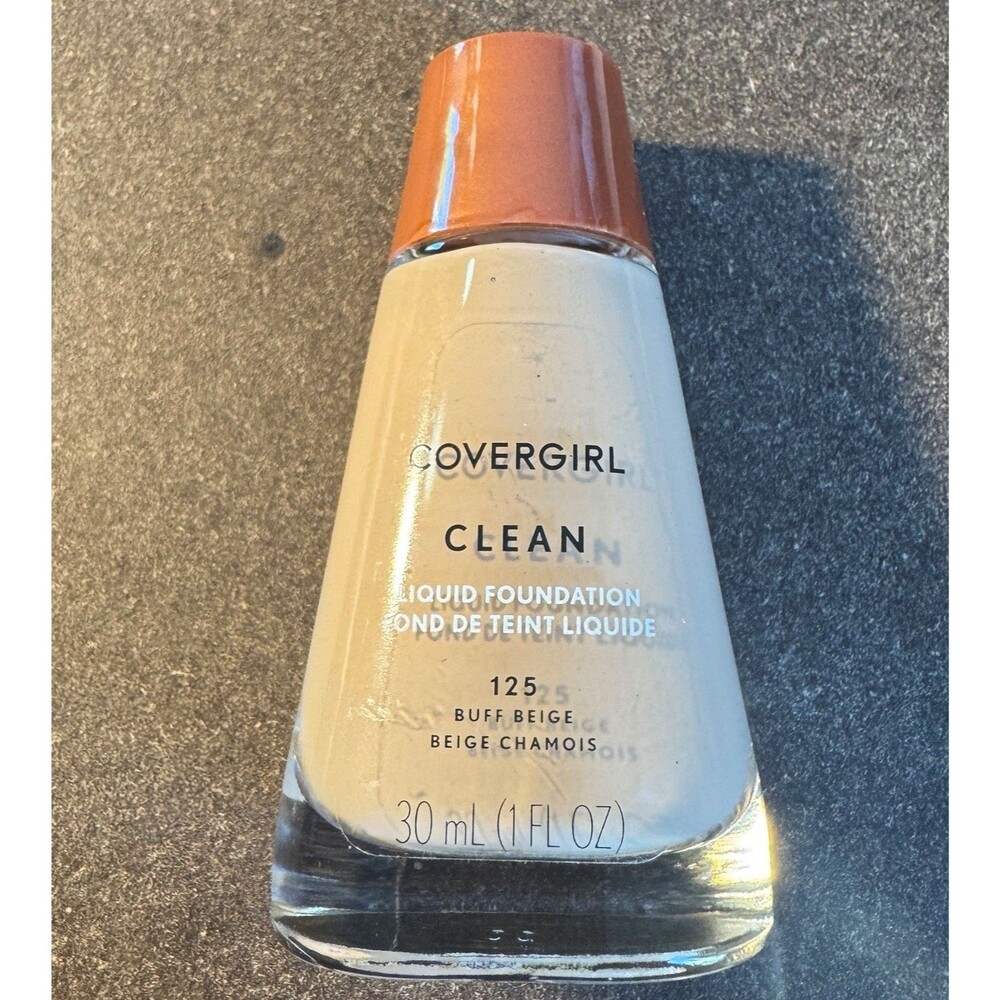 Covergirl Clean Liquid Foundation 125 Buff Beige Discontinued Original Formula